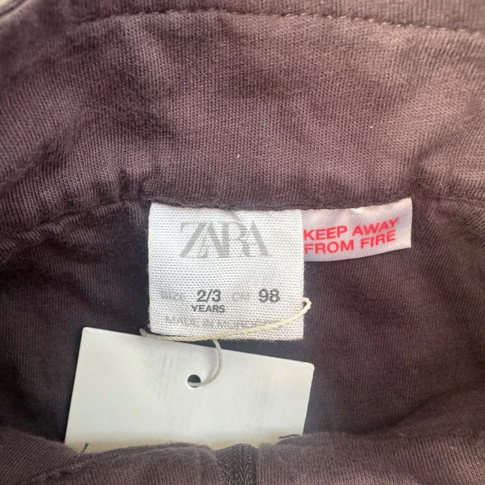 Zara Kids‎ Big Olita Surf Classics Canvas Utility Vest Dark Brown Size 2-3Y 98cm